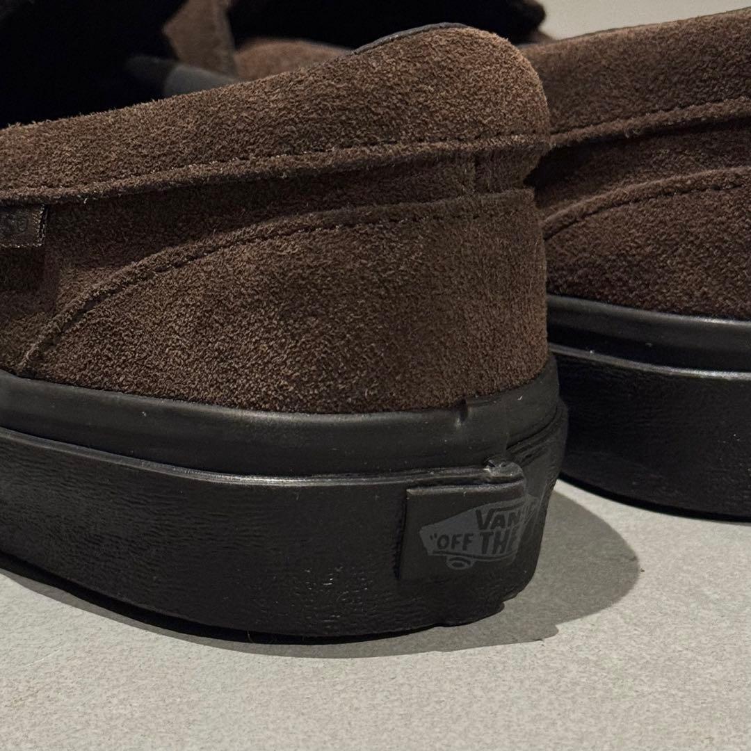 VANS バンズ ローファー V196CF CN スエード ブラウン 22.5