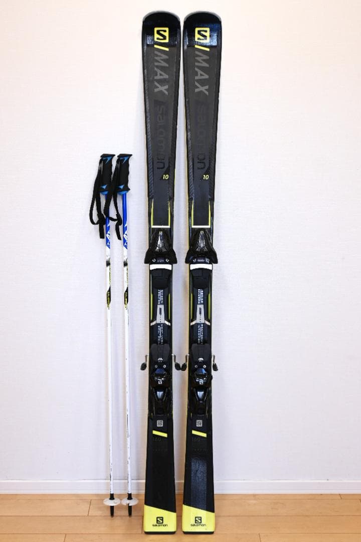 サロモン S/MAX10 160cm　Atomicカーボンストック115cm付属