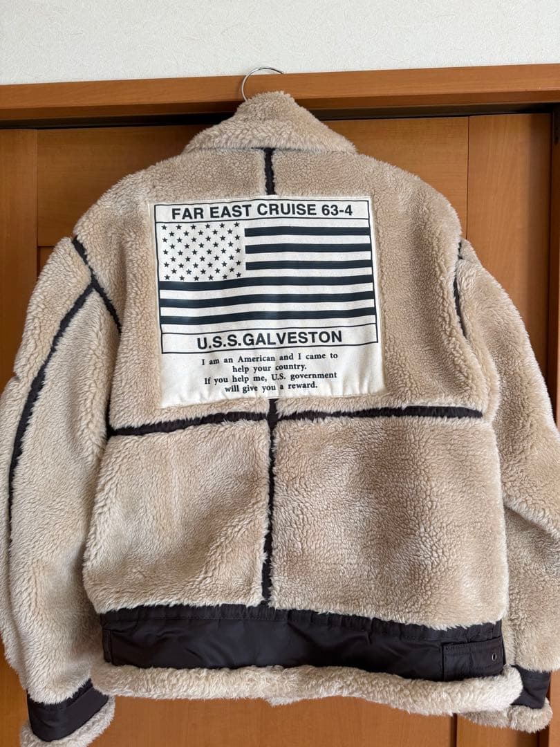 【お値下げ！】AVIREX レトロボアB-3トップガンジャケット（ベージュ）