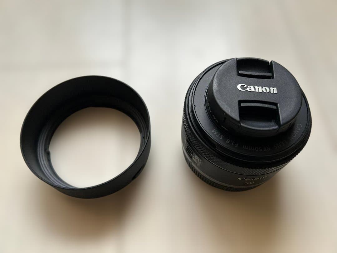Canon RF50mm F1.8 STM+純正フード