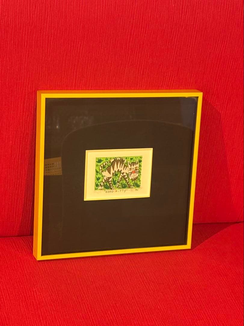 ジェームズ・リジィ/3Dシルクスクリーン/“GOOD KITTY”