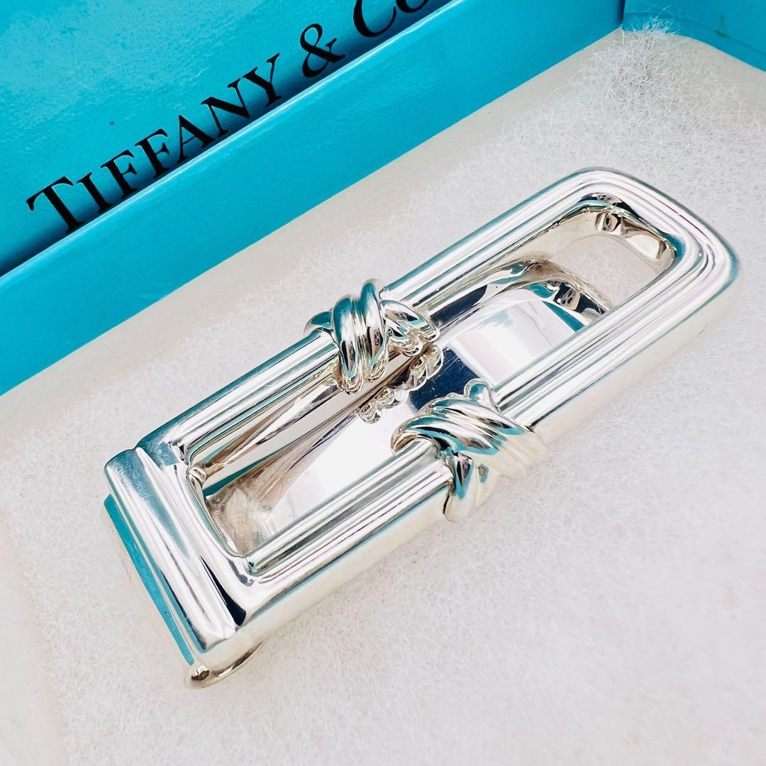 超美品✨ティファニー　シグネチャークロス　シルバー　マネークリップ