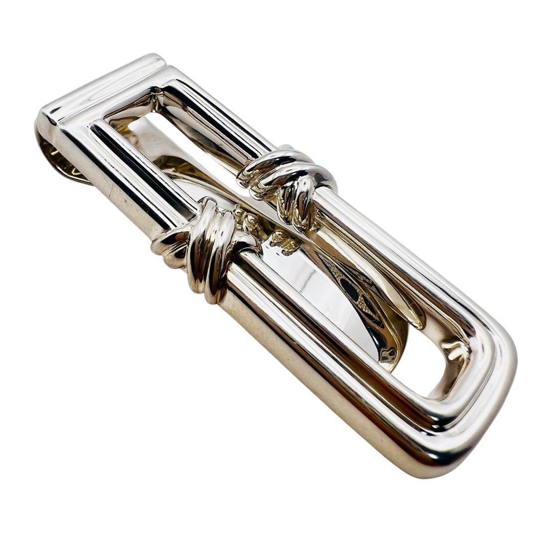 超美品✨ティファニー　シグネチャークロス　シルバー　マネークリップ