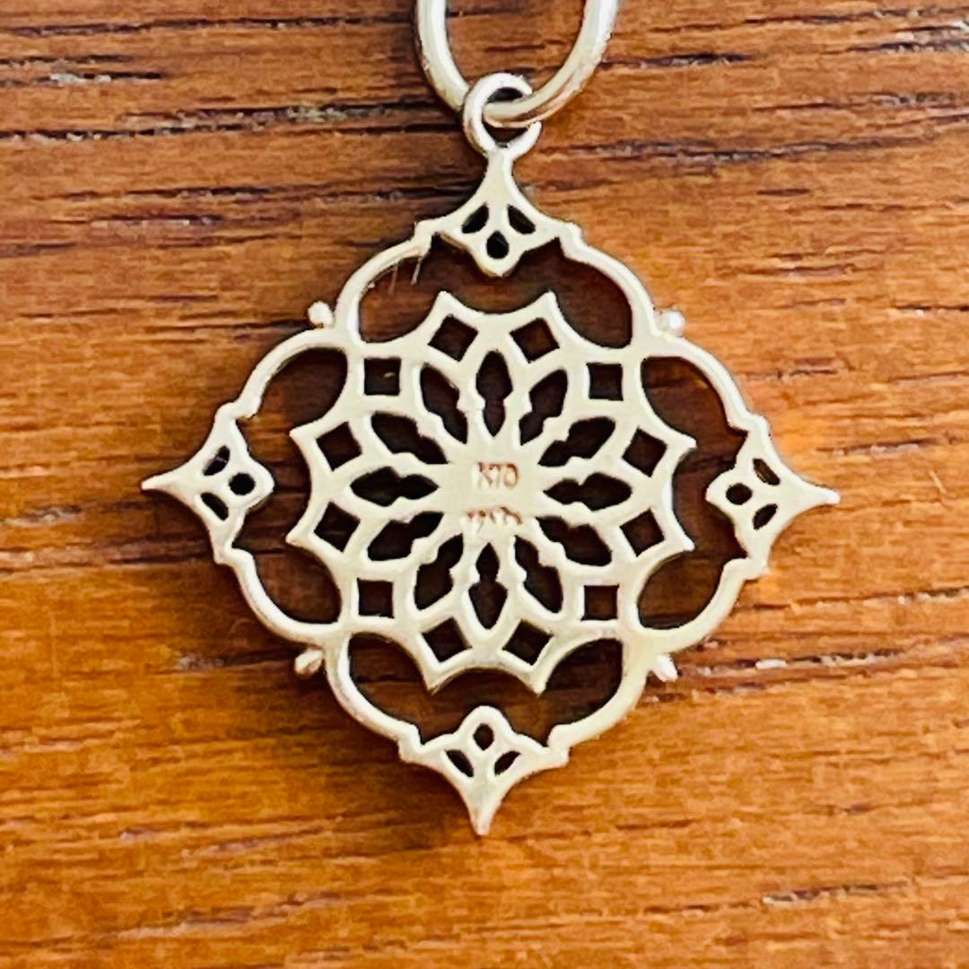 agete K10 アラベスクダイヤ　ロングネックレス　2WAY仕様