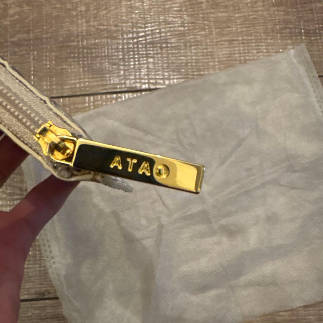 ATAO クロコダイル風長財布 青と黄色