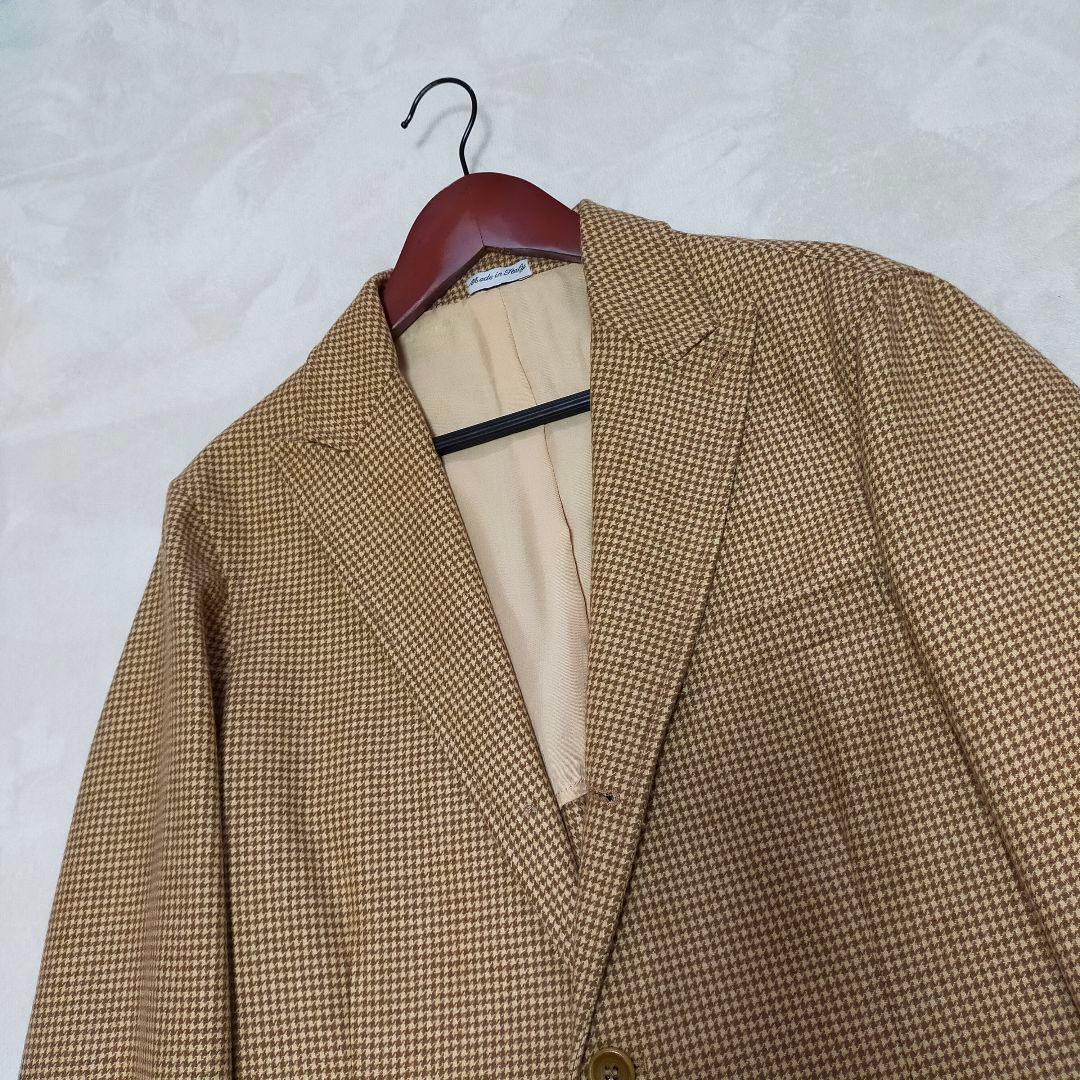 美品　イタリア製　Y.Akamine　千鳥格子柄　テーラードジャケット