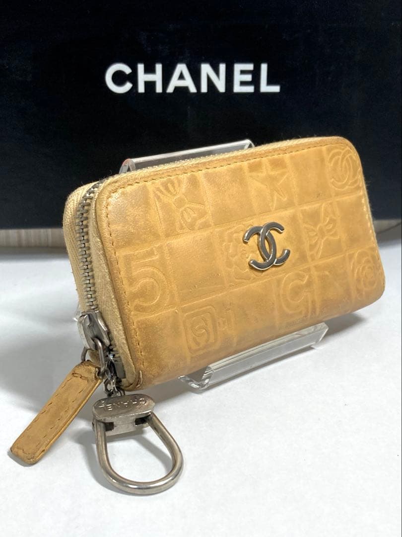 シャネル　アイコンライン　ココマーク　レザー　ケース　カードケース