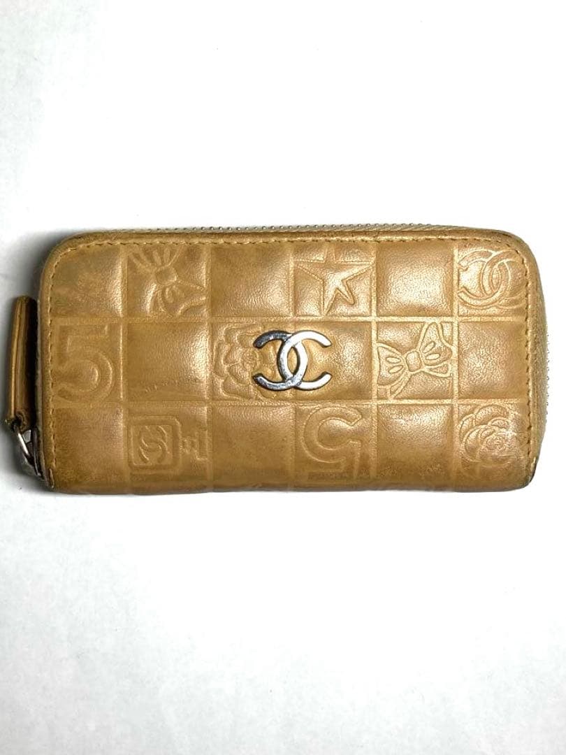 シャネル　アイコンライン　ココマーク　レザー　ケース　カードケース