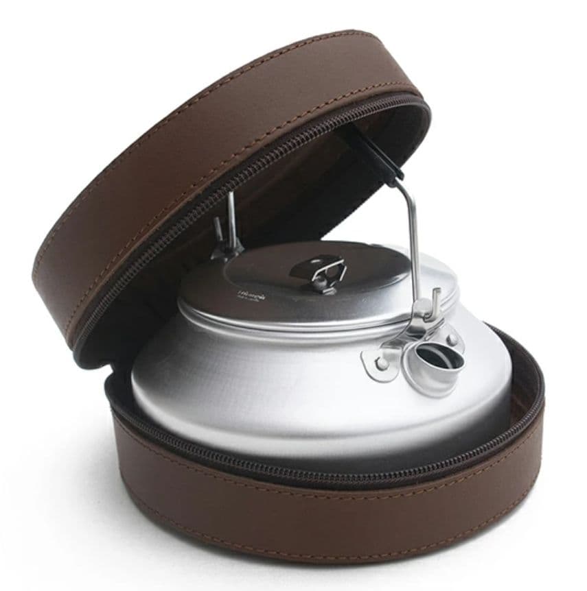 【新品未使用】lenmel アルミケトル レザーケース付き