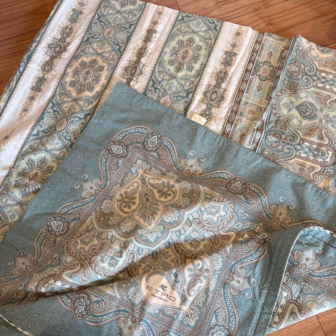 エトロ　Etro コンフォーターケース　掛け布団カバー　ダブル　未使用