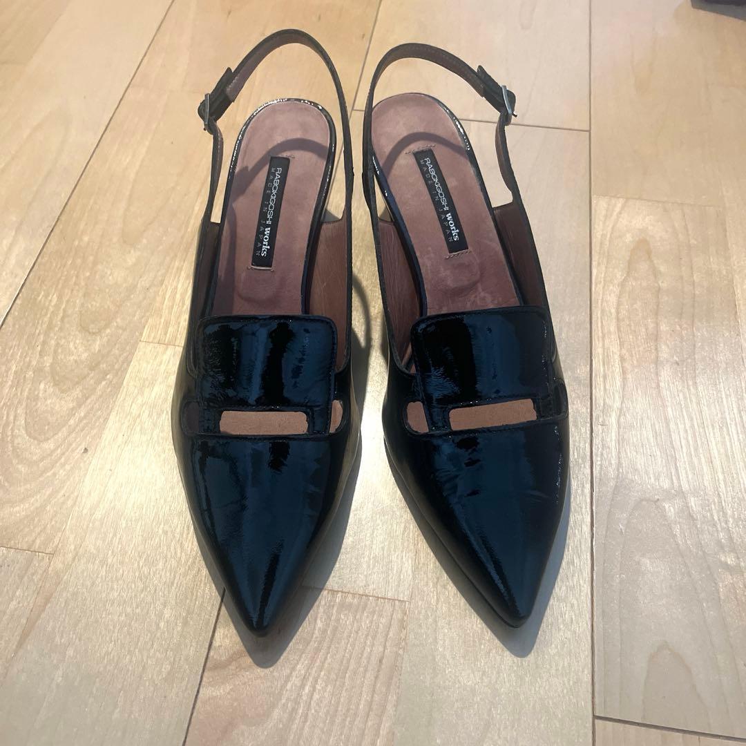 美品　RABOKIGOSHI works ストラップ付きパンプス　24.5