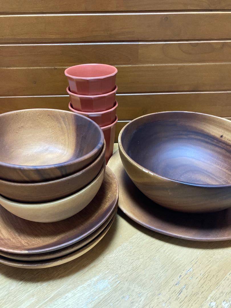 無印良品　アカシア食器セット