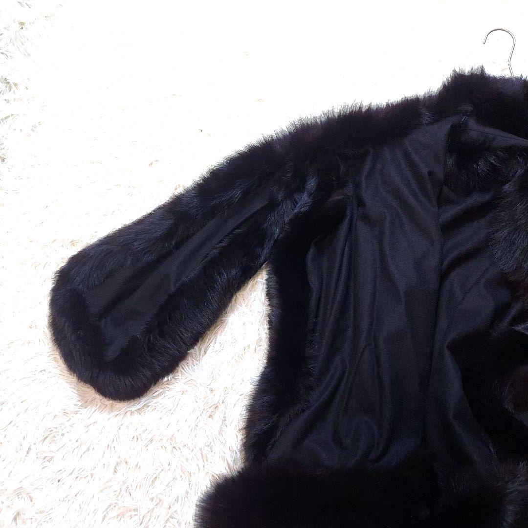 WB　ホワイトベアー　ブルーフォックス　シルク100％　ポンチョ　希少デザイン