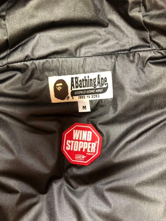 【値下】A BATHING APE　WIND STOPPER／ダウンベスト