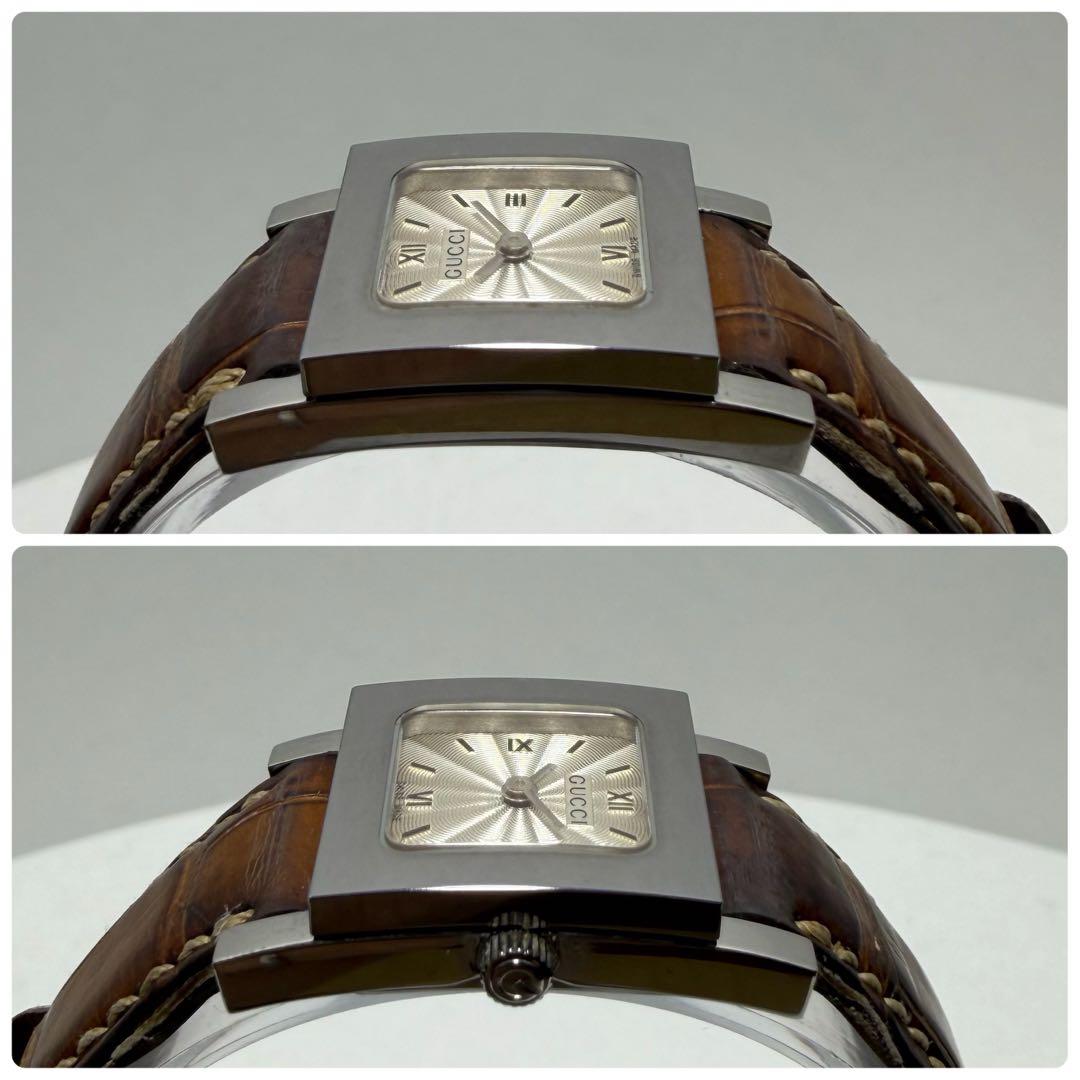 【稼働/新品電池】グッチ 腕時計 7900P ヴィンテージ スクエア SWISS