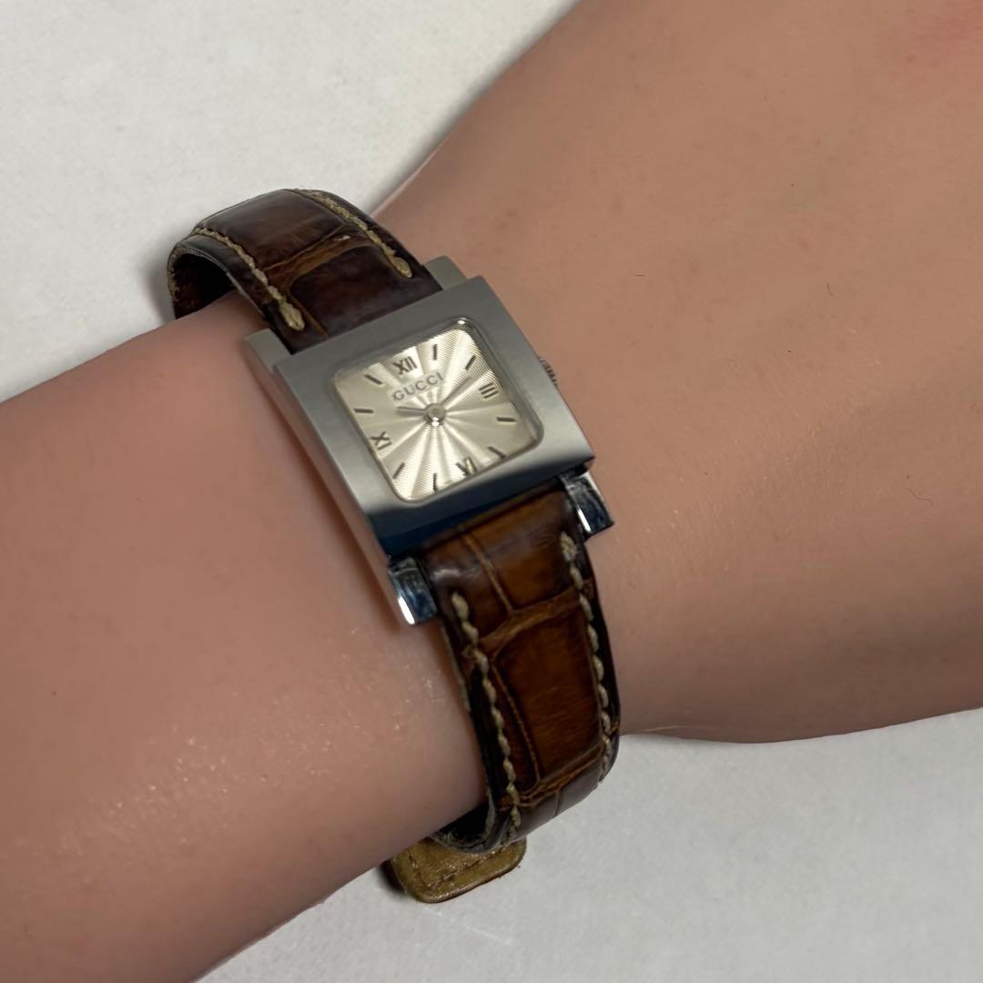 【稼働/新品電池】グッチ 腕時計 7900P ヴィンテージ スクエア SWISS