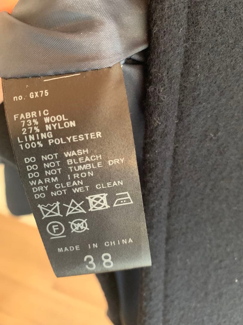 SLOBE IENA ビッグPコート　ジャケット　ネイビー