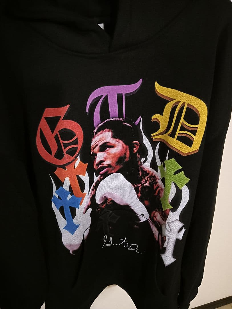 デービス　裏起毛パーカー　新品 サイン入りChrome Hearts style