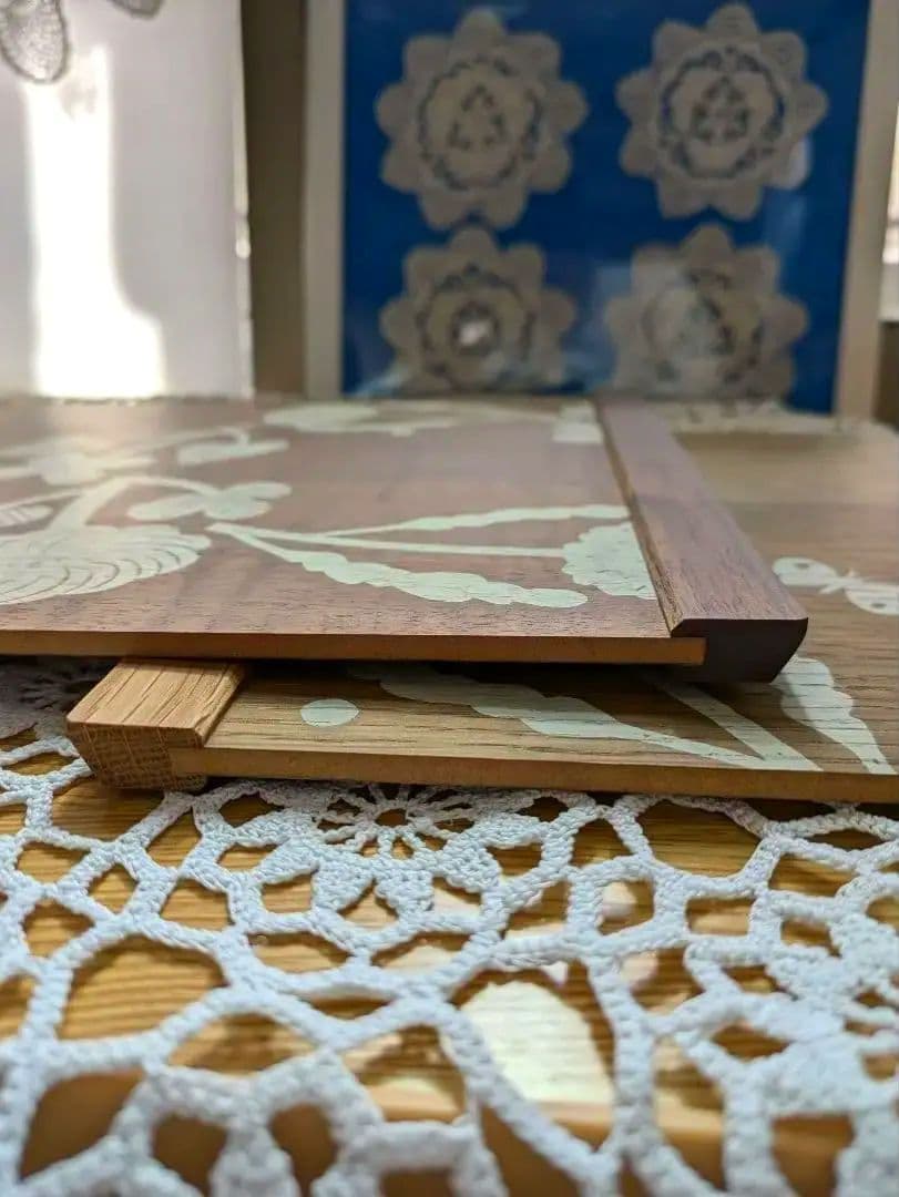 ✾鹿児島睦✾【２個セット】木製ナチュラル御膳・おぼん・プレート