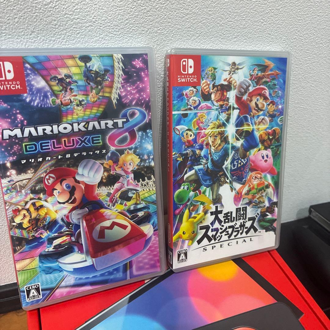 【日曜日までの出品】ニンテンドーSwitch 有機EL 美品　ソフトセット