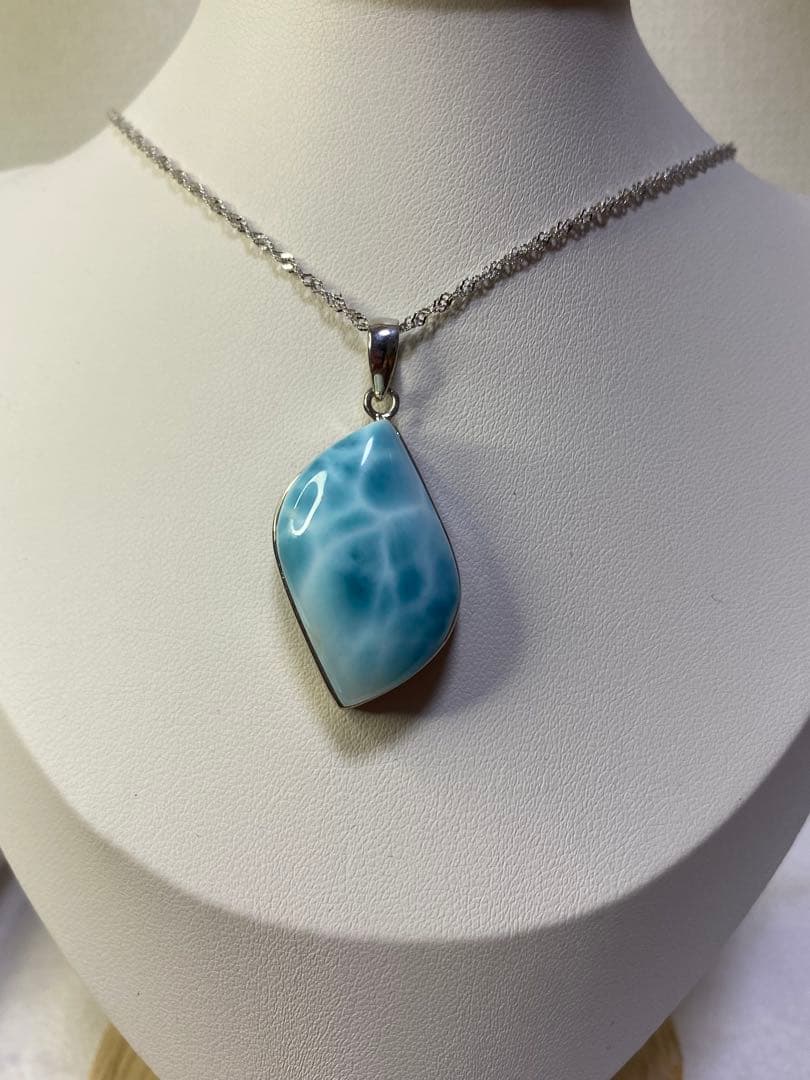 ラリマー　三大ヒーリングストーン　ペンダントトップ　ドミニカ共和国産