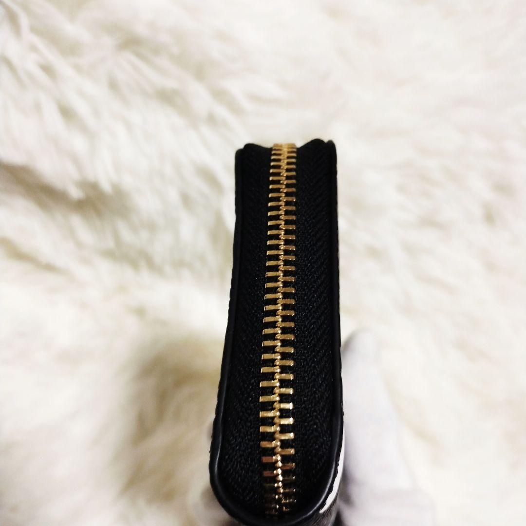 カステルバジャック 牛革 ２つ折り財布 ラウンドファスナー コンパクト財布