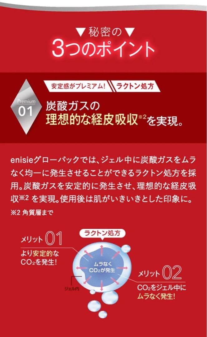 【新品】エニシー　グローパックセット（炭酸ガスパック/10回分）