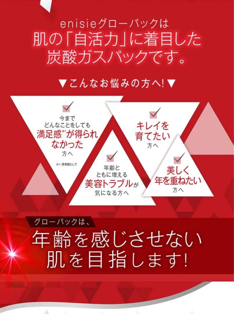 【新品】エニシー　グローパックセット（炭酸ガスパック/10回分）