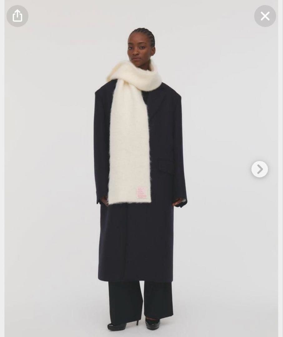 Ieefar MUFFLER M (Opal White) マフラー