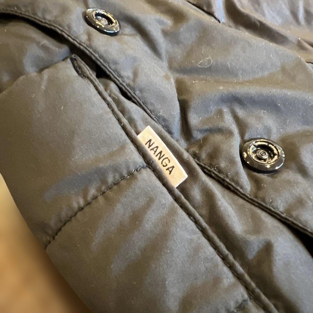 【美品】NANGA ナンガ／ダウンキルティングスカート 黒 ポケット付《防寒具》