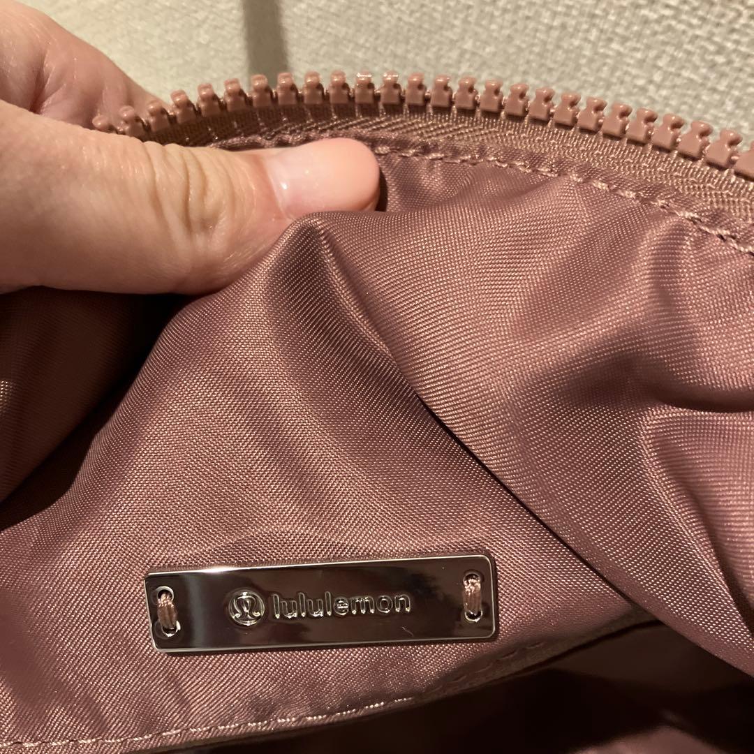 ルルレモン　くすみピンク　ミニボストンショルダーバッグ♡