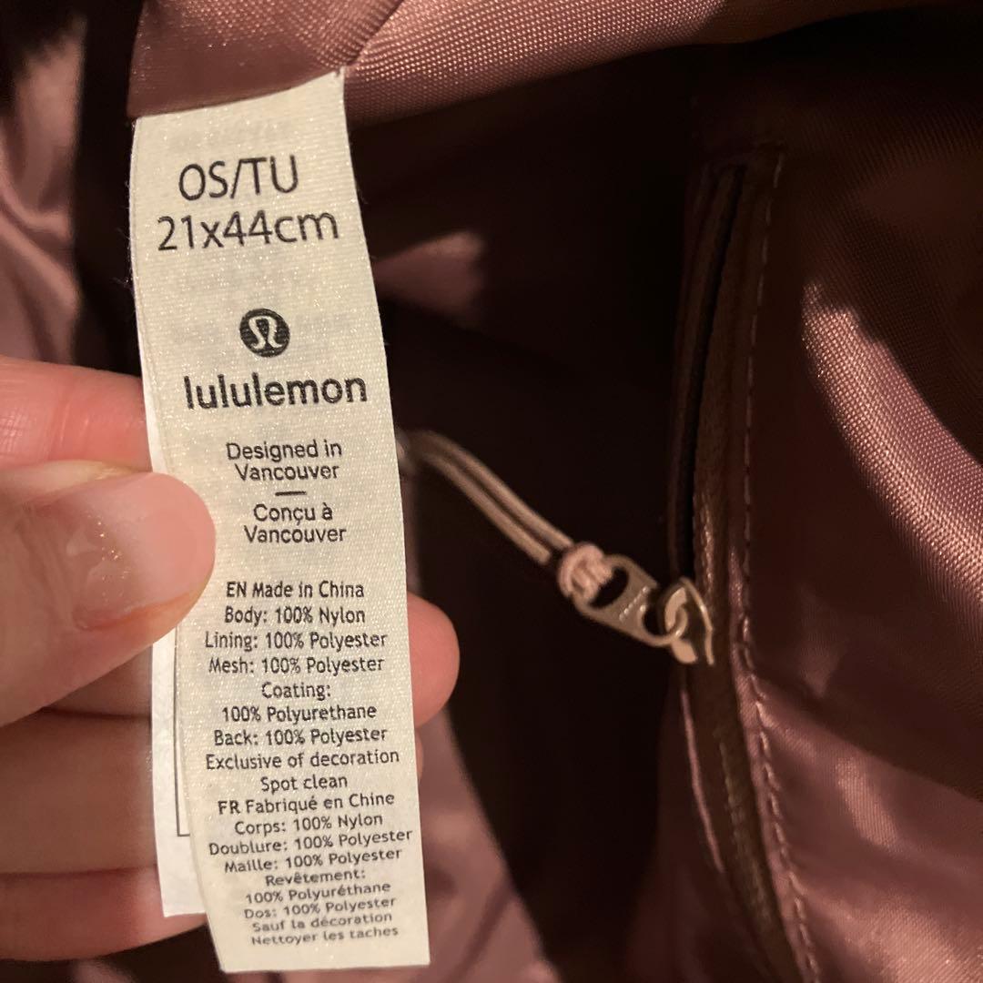 ルルレモン　くすみピンク　ミニボストンショルダーバッグ♡