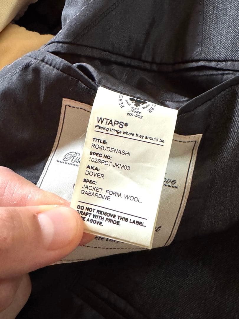 WTAPS セットアップ \"ROKUDENASHI\" DOVER JKT 美品