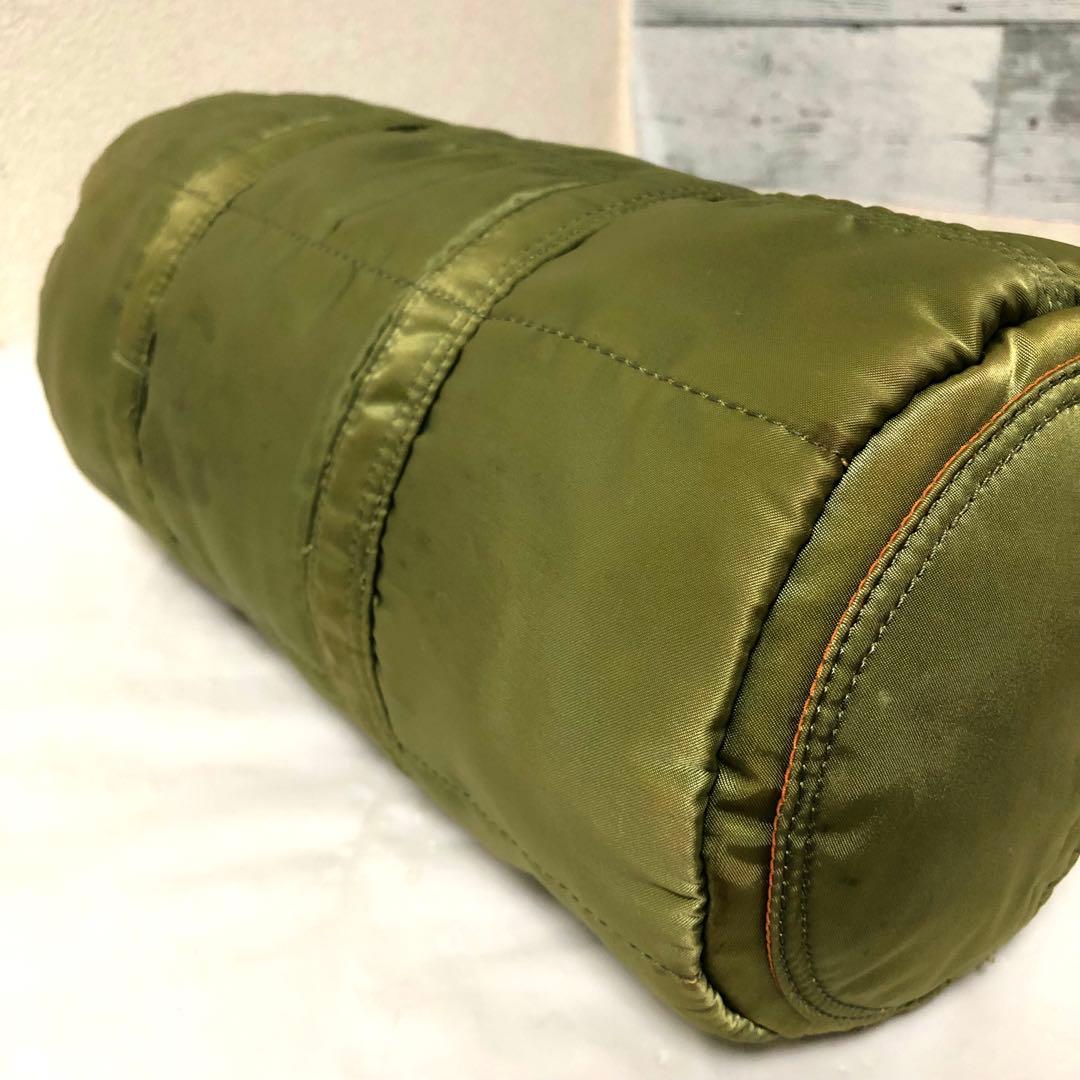 人気✨美品 ポーター タンカー ダッフル ドラム ミニボストンバッグL セージ