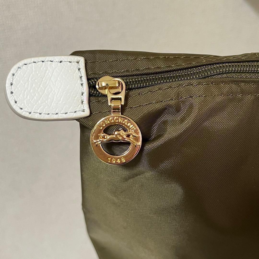 【新品】ロンシャン ル プリアージュ オリジナル 最新限定Mエッフェル塔カーキ