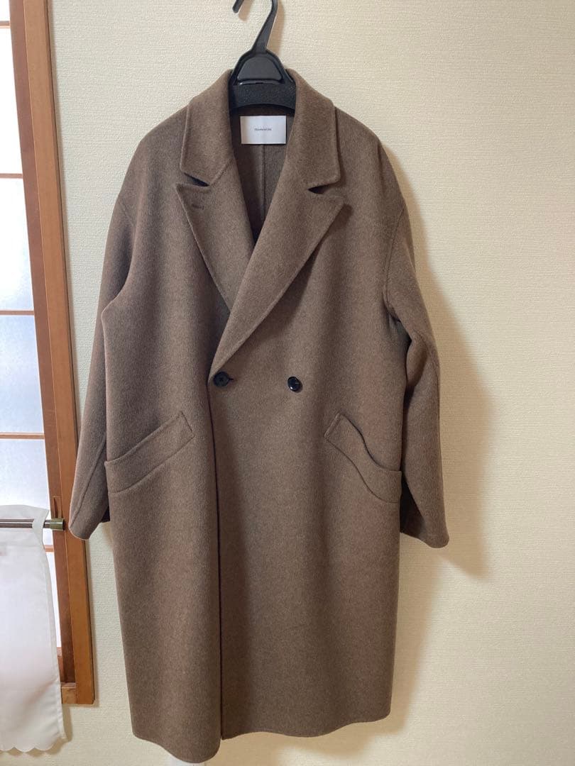 フレームワーク SUPER160’s ダブルブレストコート ブラウン 38