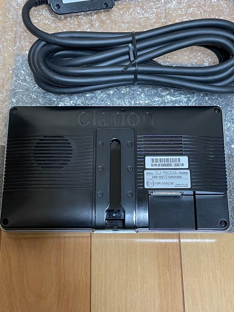 値引き　clarion CJ-7600 カーナビモニター 配線一式　中古美品