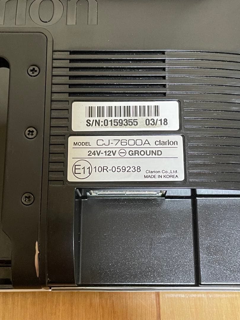 値引き　clarion CJ-7600 カーナビモニター 配線一式　中古美品