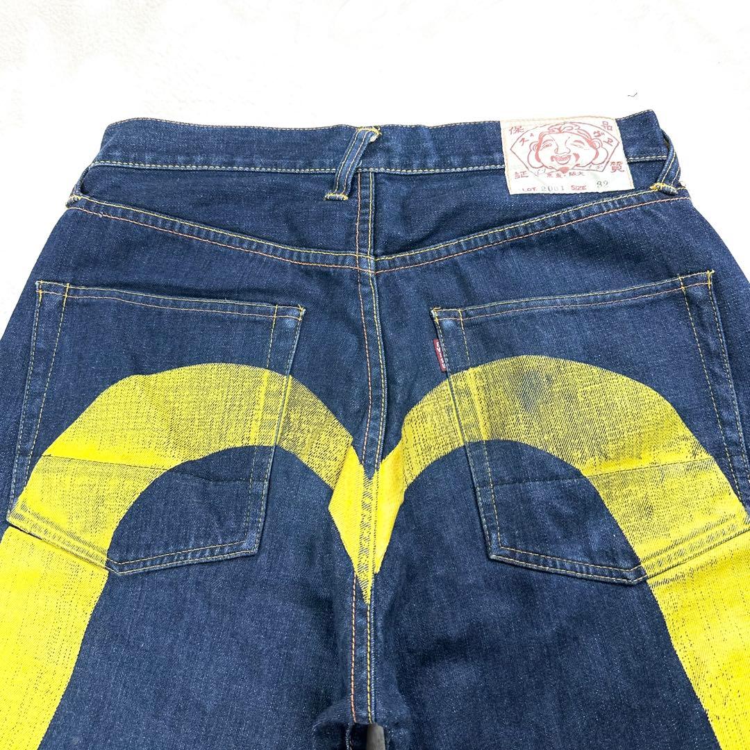 【美品】エヴィス エビス 大黒 ビッグカモメ ハーフパンツ デニム ジーンズ