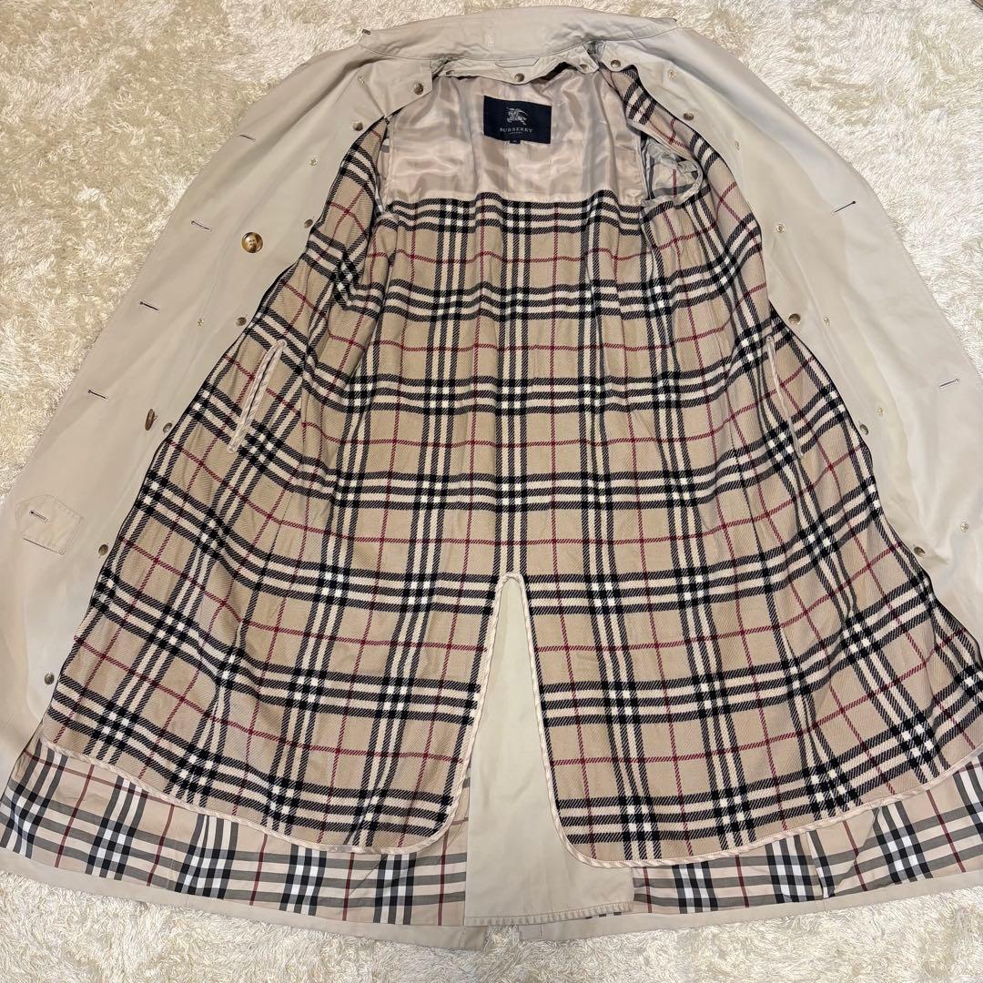 バーバリーロンドン トレンチコート ノバチェック ライナー ベルト M ベージュ