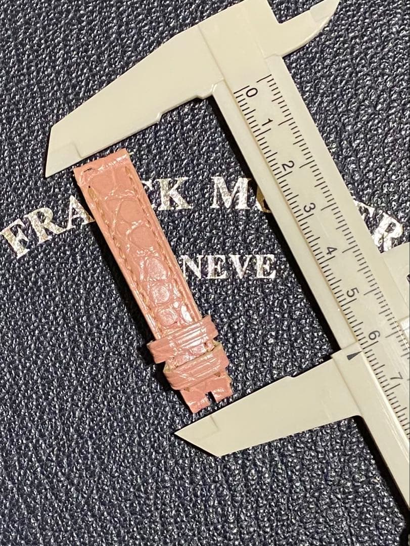 12mmフランクミュラー純正 パールピンク ストラップ ベルト 2250 レア