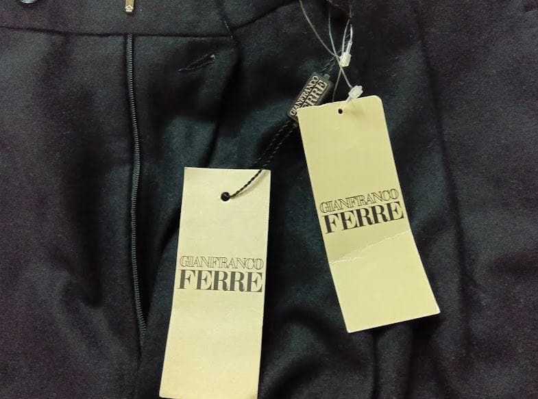 新品 ★ジャンフランコ フェレ ◎黒 ウール　パンツ　48サイズ