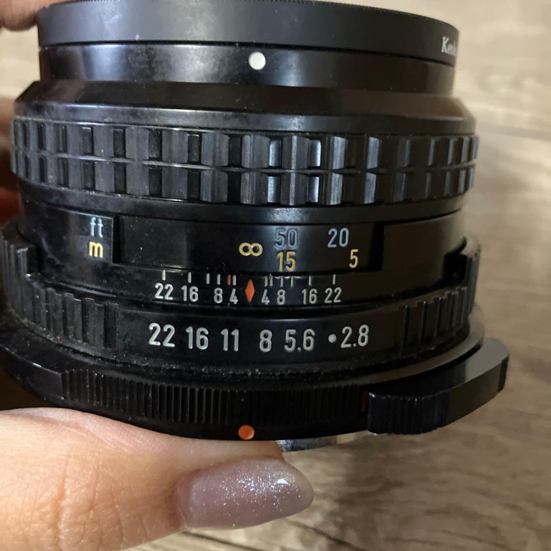 E-5【美品】PENTAX SMC 67 90mm F2.8 中判レンズ レトロ