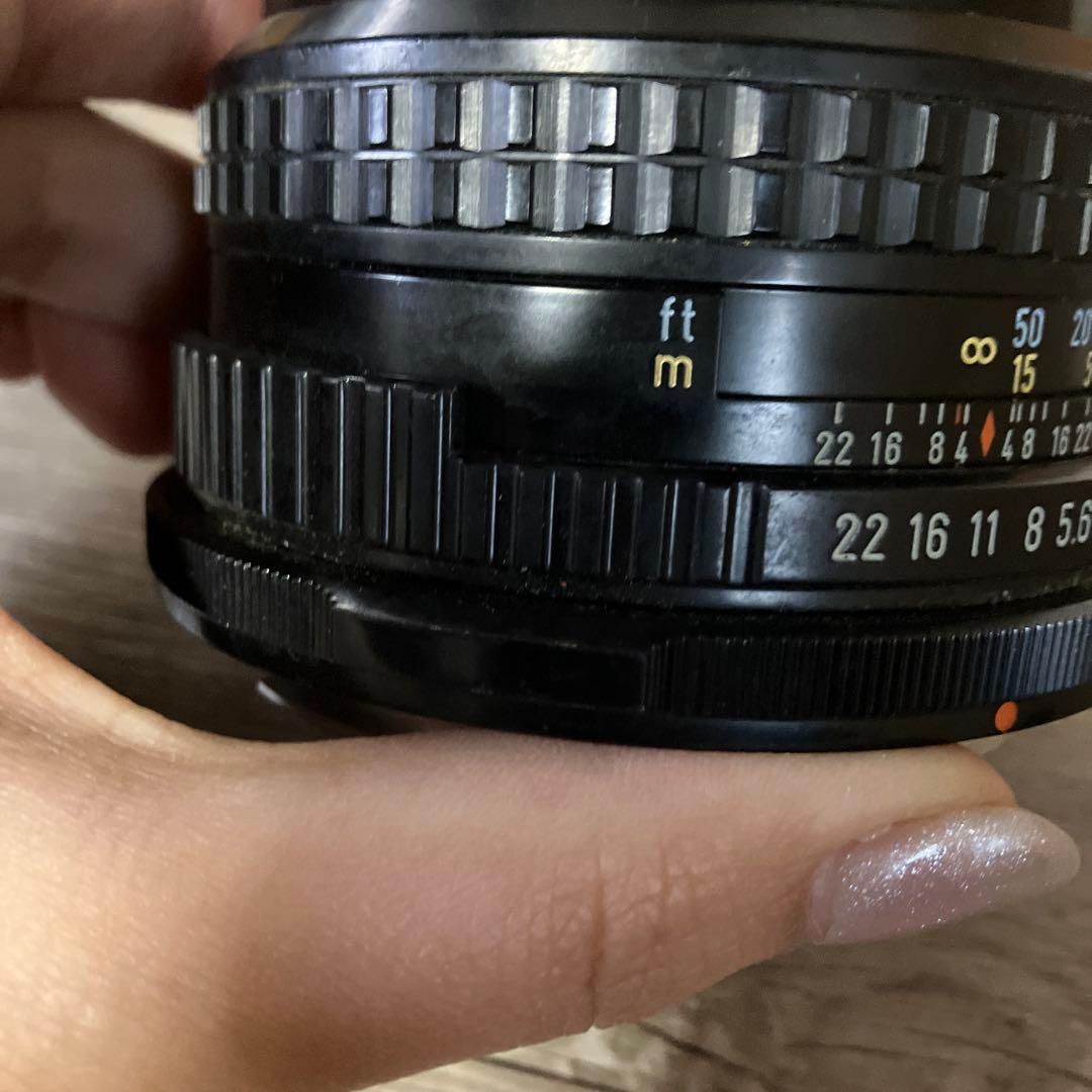 E-5【美品】PENTAX SMC 67 90mm F2.8 中判レンズ レトロ