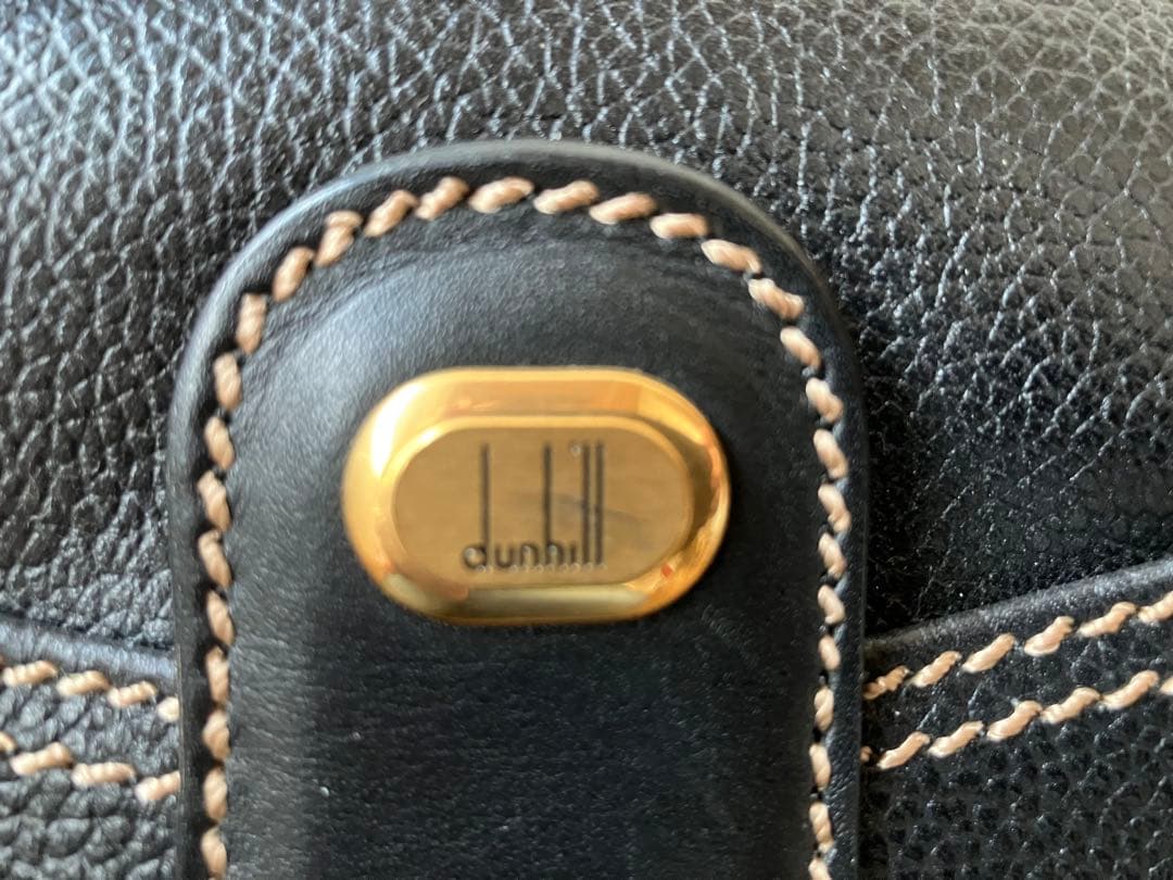 dunhill ボストンバッグ 黒レザー