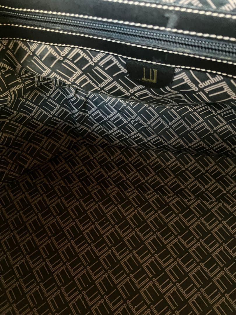 dunhill ボストンバッグ 黒レザー