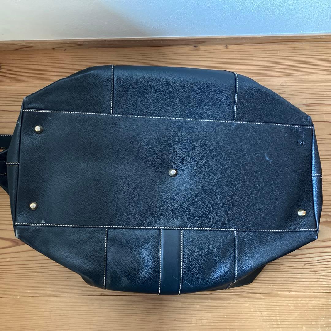 dunhill ボストンバッグ 黒レザー