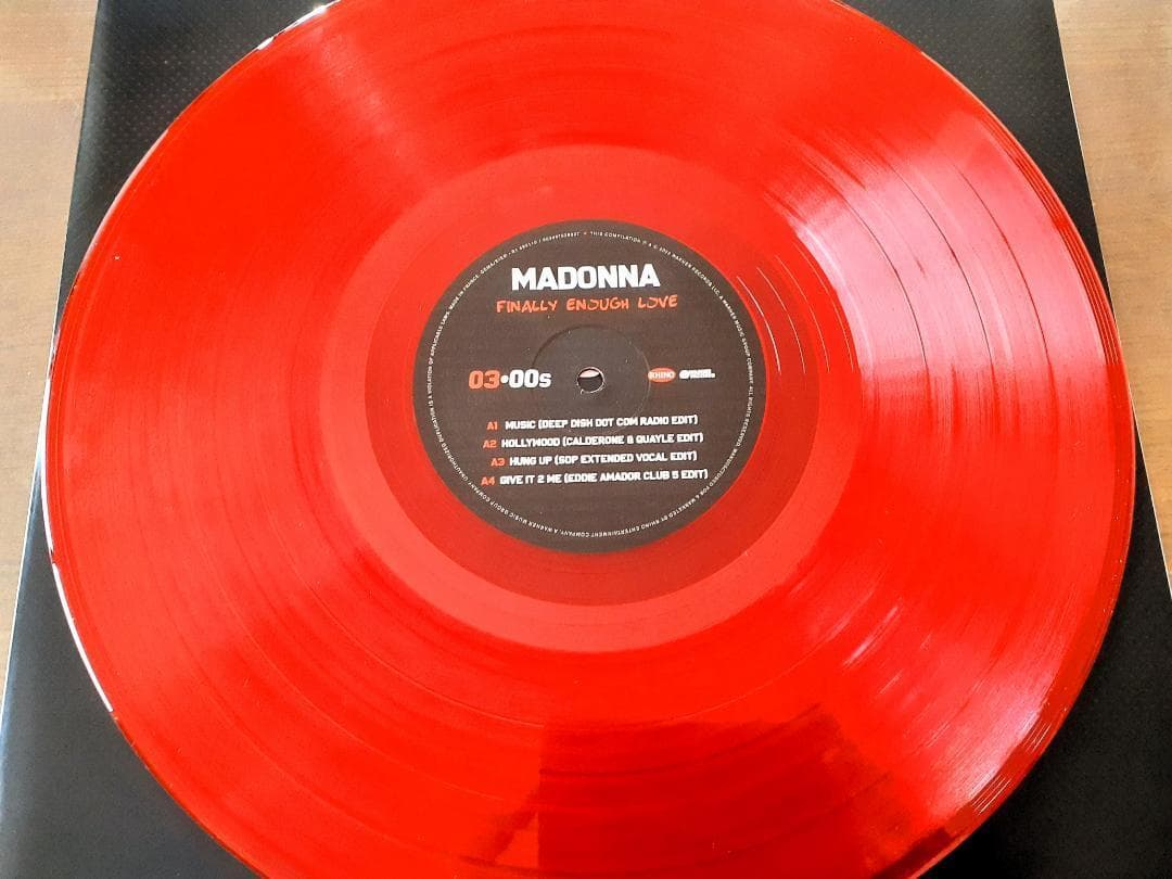 マドンナ 　Finally Enough Love　限定盤 赤カラー盤 LP