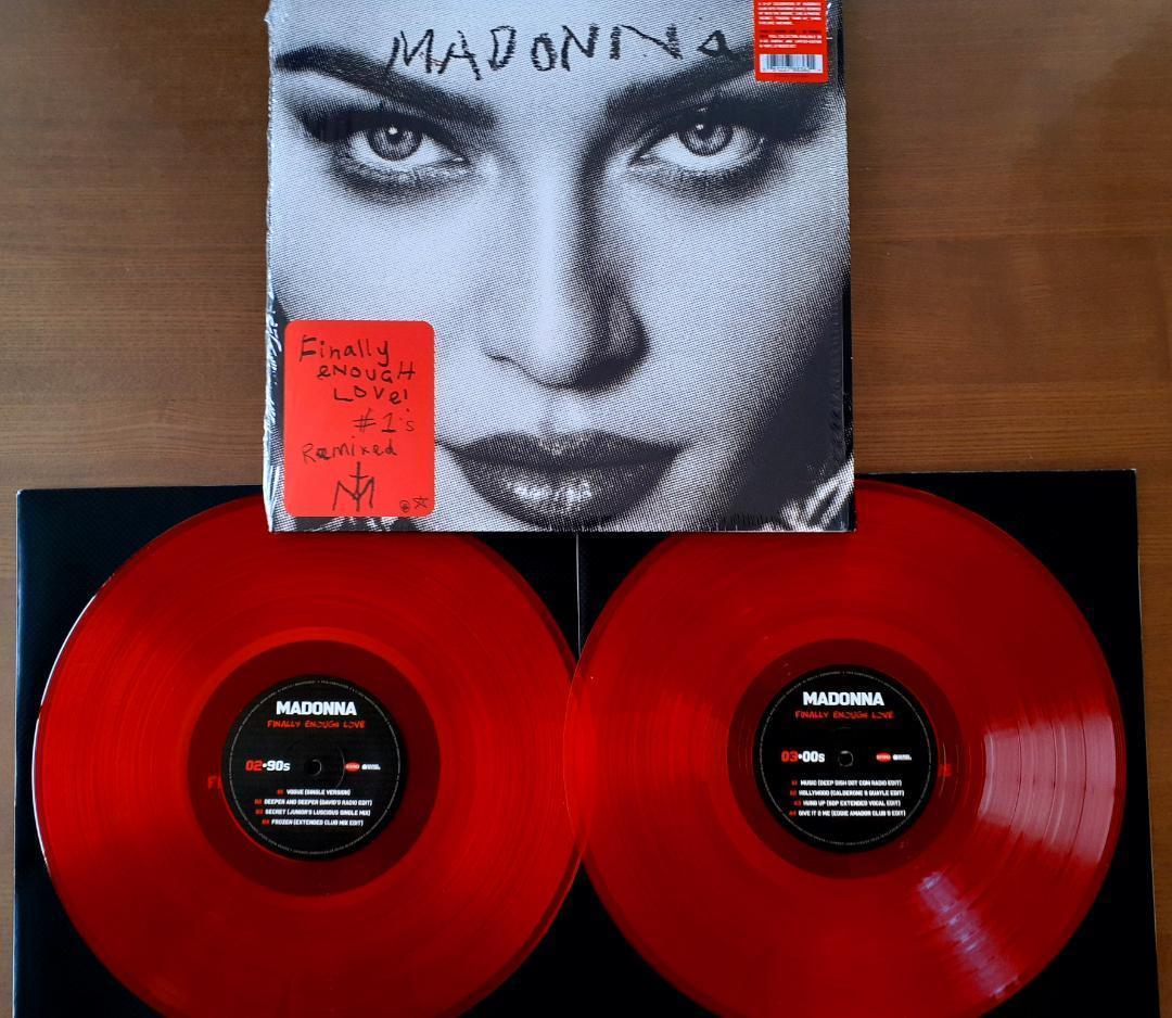 マドンナ 　Finally Enough Love　限定盤 赤カラー盤 LP