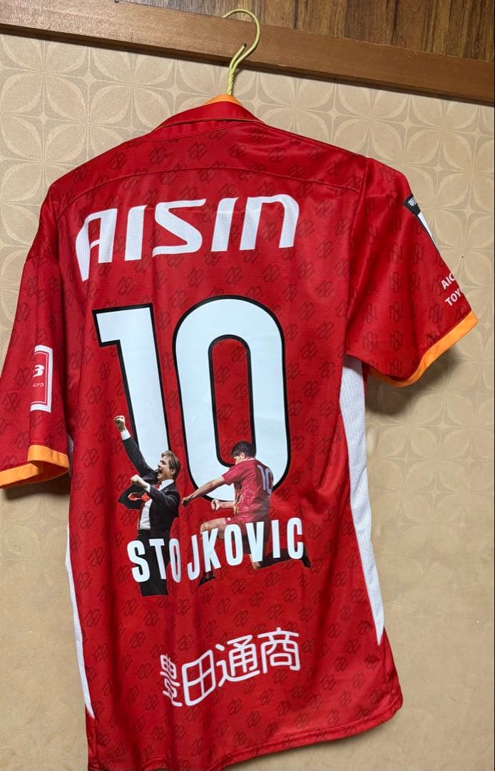 胸ボタン一個なし要写真確認ストイコビッチ来日ユニフォームLサイズ